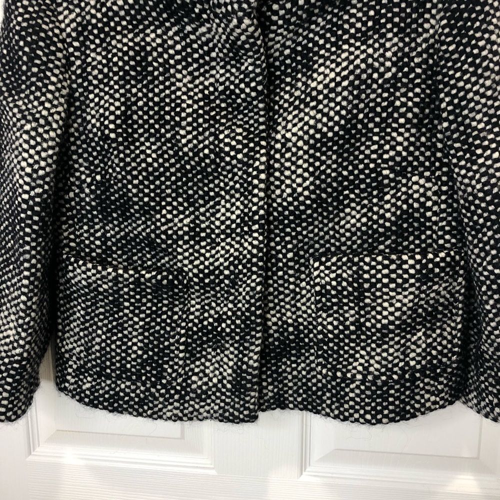 Ann Taylor Loft wool blend button front long sleeve blazer jacket, size small - Picture 6 of 16
